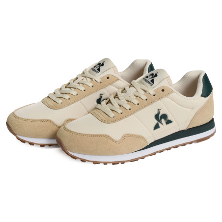 ASTRA Beige Vert, Baskets running Le Coq Sportif