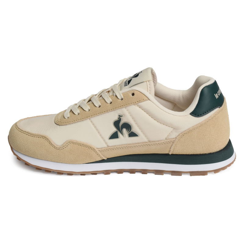 ASTRA Beige Vert, Baskets running Le Coq Sportif