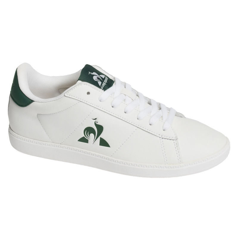 COURTSET Blanc Vert, Sneakers basses Le Coq Sportif