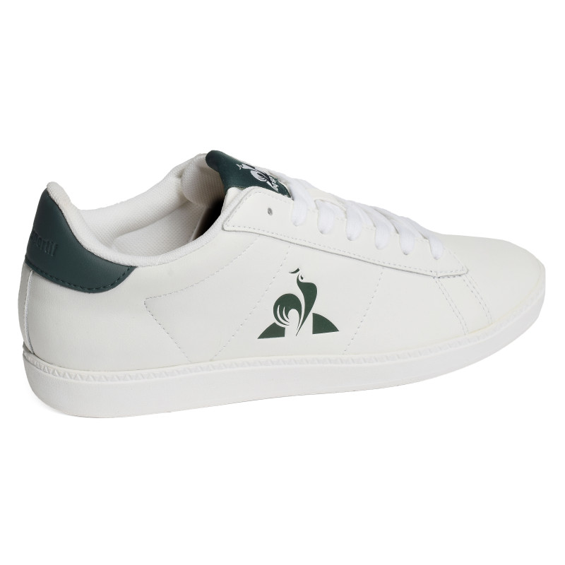 COURTSET Blanc Vert, Sneakers basses Le Coq Sportif