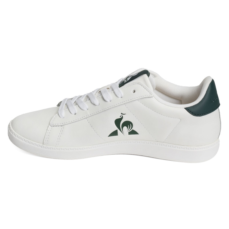 COURTSET Blanc Vert, Sneakers basses Le Coq Sportif