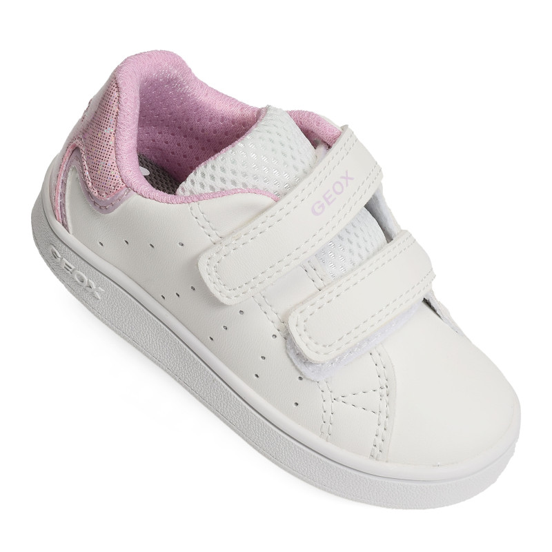 B ECLYPER GIRL A Rose Blanc, Sneakers basses Geox