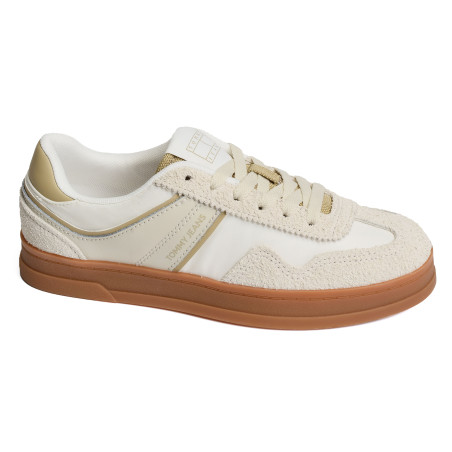 THE GREENWICH MIX MEDIA 2730 Beige Blanc, Sneakers basses Tommy Hilfiger