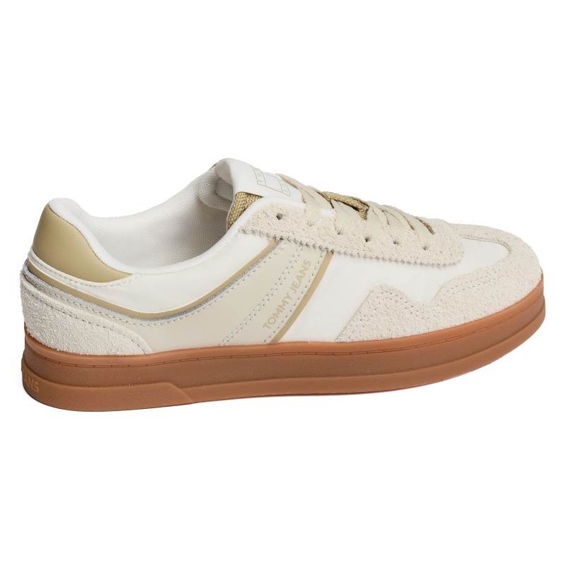 THE GREENWICH MIX MEDIA 2730 Beige Blanc, Sneakers basses Tommy Hilfiger