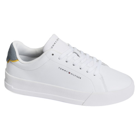 TH COURT LTH 5367 Blanc Gris, Sneakers basses Tommy Hilfiger