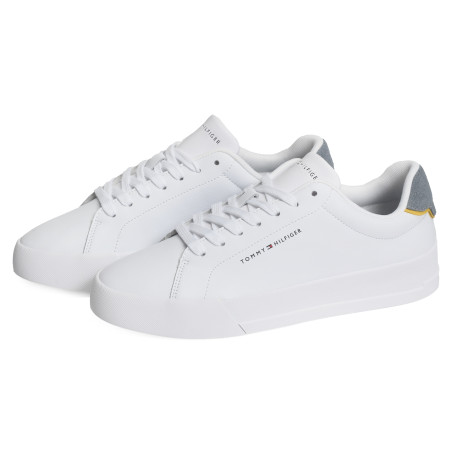 TH COURT LTH 5367 Blanc Gris, Sneakers basses Tommy Hilfiger