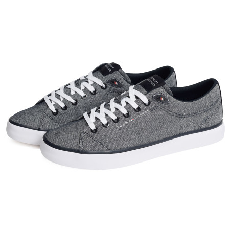 TH HI VULC LOW CORE CHAMBRAY 5389 Marine, Chaussures basses Tommy Hilfiger