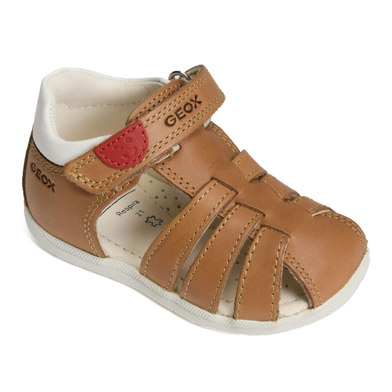 B SANDAL MACCHIA BA Cognac, Sandales plates & Nu-Pieds Geox