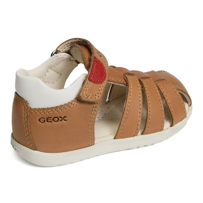 B SANDAL MACCHIA BA Cognac, Sandales plates & Nu-Pieds Geox