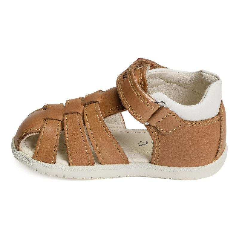 B SANDAL MACCHIA BA Cognac, Sandales plates & Nu-Pieds Geox