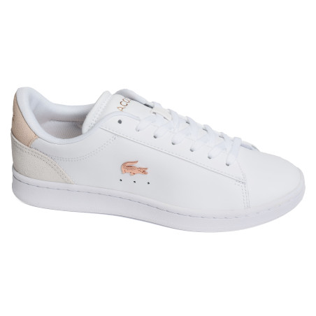 WOMENS CARNABY SET SNEAKERS Blanc Rose, Sneakers basses Lacoste