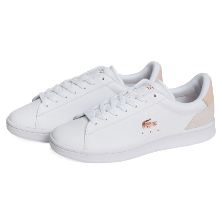 WOMENS CARNABY SET SNEAKERS Blanc Rose, Sneakers basses Lacoste