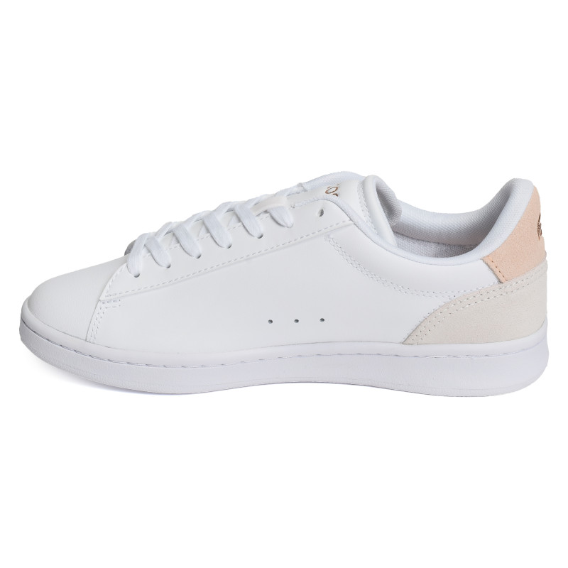 WOMENS CARNABY SET SNEAKERS Blanc Rose, Sneakers basses Lacoste