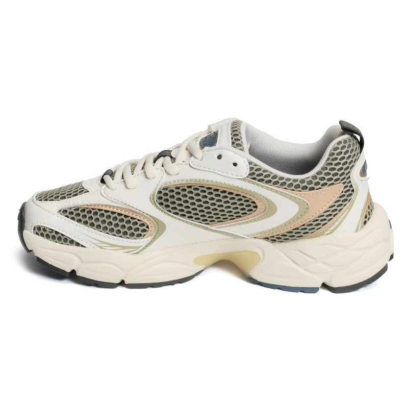 WOMENS STORM 96 2K SNEAKERS Kaki Blanc, Baskets running Lacoste