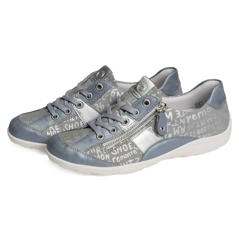 R3403 Bleu, Sneakers basses Remonte