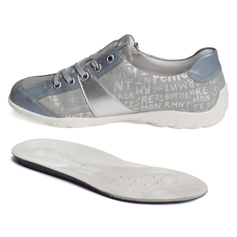 R3403 Bleu, Sneakers basses Remonte