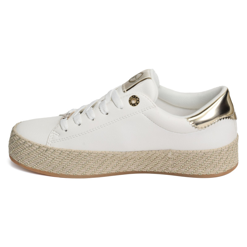 23713 Blanc Or, Sneakers basses Tamaris