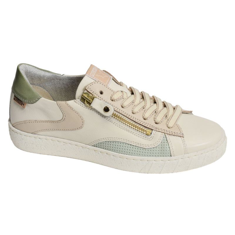 LANZAROTE 6978 Blanc Vert, Sneakers basses Pikolinos