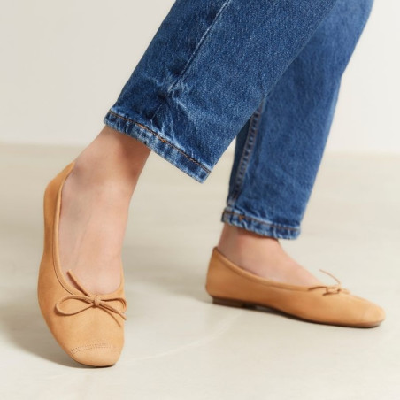 HARMONY Camel, Ballerines Reqins