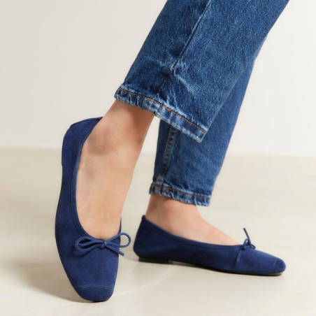 HARMONY Bleu, Ballerines Reqins