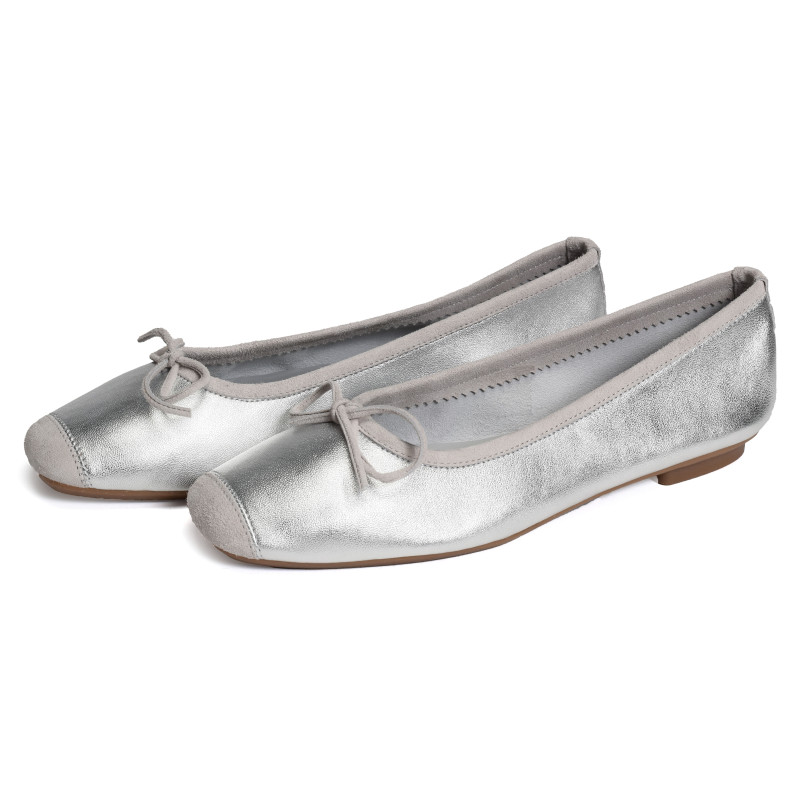 HARMONY Argent, Ballerines Reqins