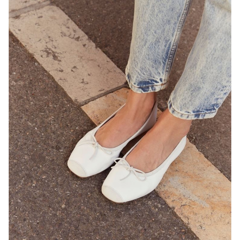 HARMONY Blanc, Ballerines Reqins