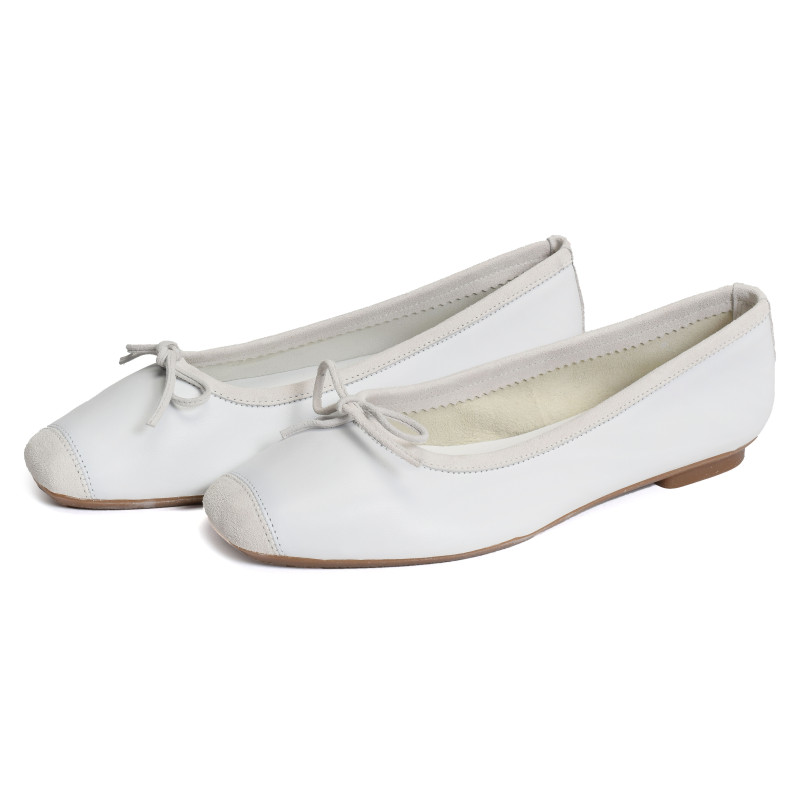 HARMONY Blanc, Ballerines Reqins