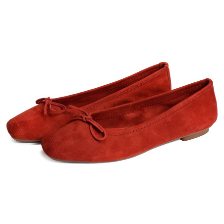 HARMONY Rouge, Ballerines Reqins