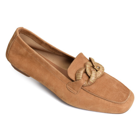 HAMAYA Camel, Mocassins Reqins