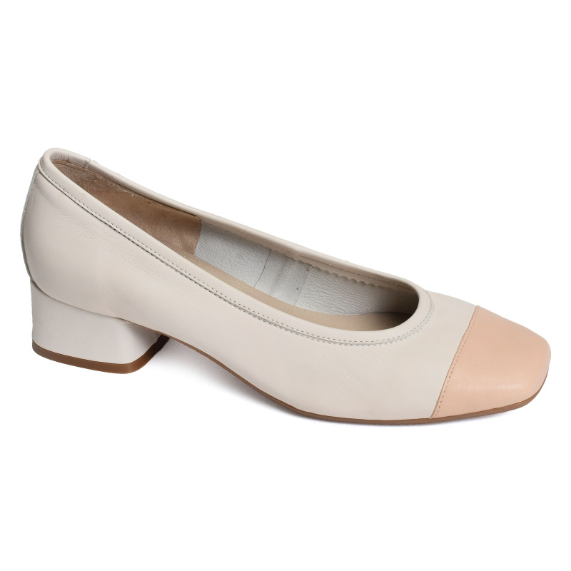 KANA Blanc Beige, Ballerines Reqins