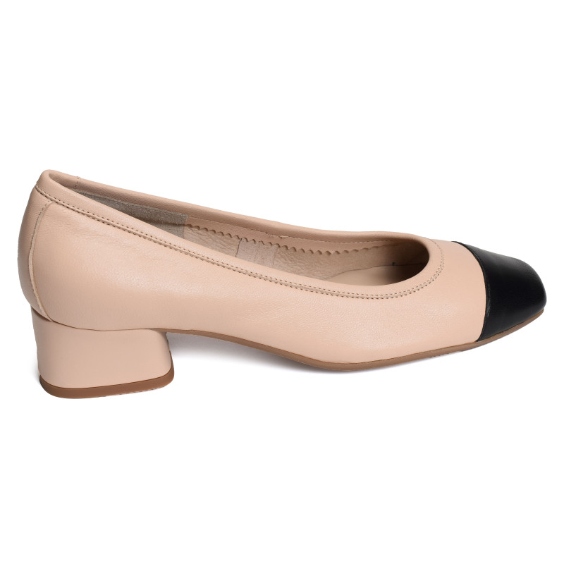 KANA Beige Noir, Ballerines Reqins