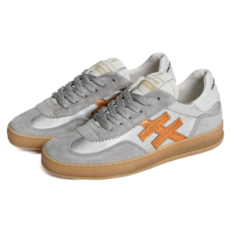 A032 Argent Orange, Sneakers basses Another Trend