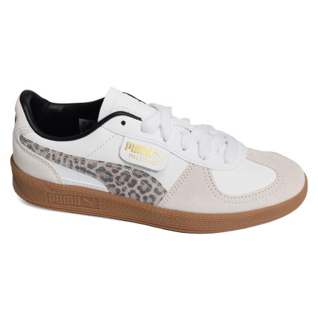 PALERMO LEO Blanc Léopard, Sneakers basses Puma