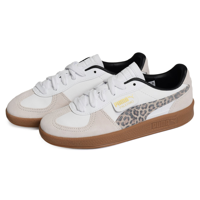 PALERMO LEO Blanc Léopard, Sneakers basses Puma