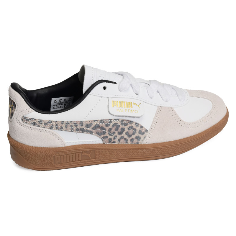 PALERMO LEO Blanc Léopard, Sneakers basses Puma