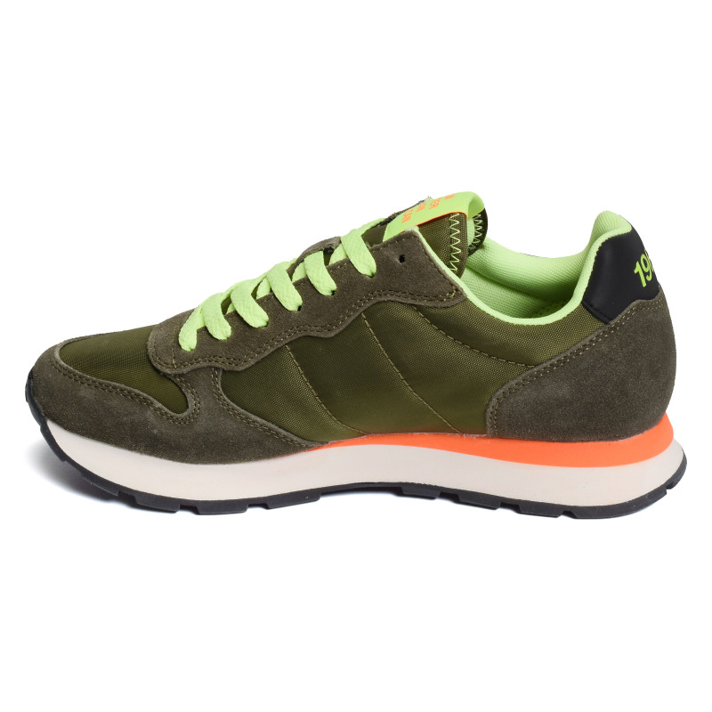 TOM FLUO Kaki, Baskets running Sun 68