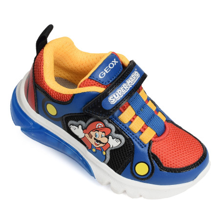 J CIBERDRON A Bleu Rouge, Sneakers basses Geox