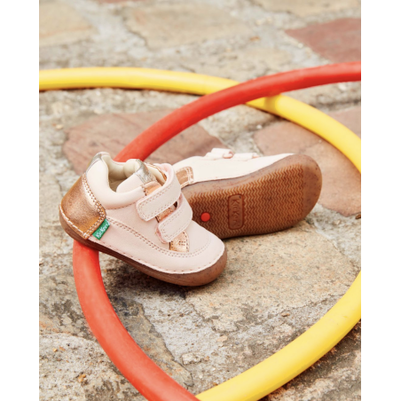 KICKFRESHO GIRL Beige, Chaussures à Scratch Kickers