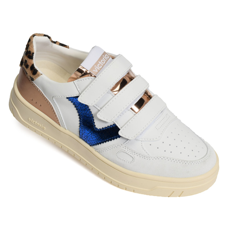 1257134 Blanc Bleu, Sneakers basses Victoria