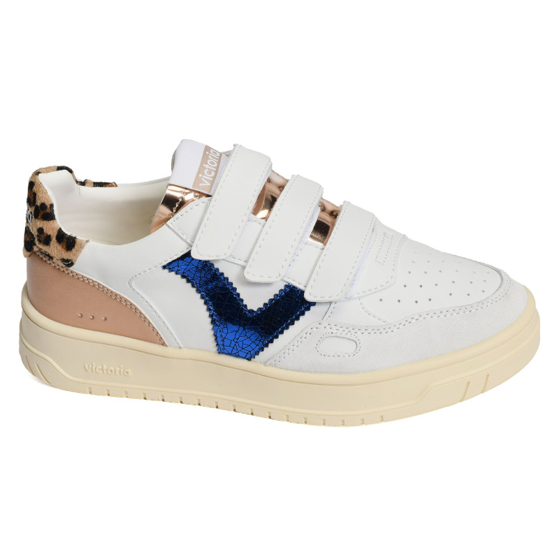 1257134 Blanc Bleu, Sneakers basses Victoria