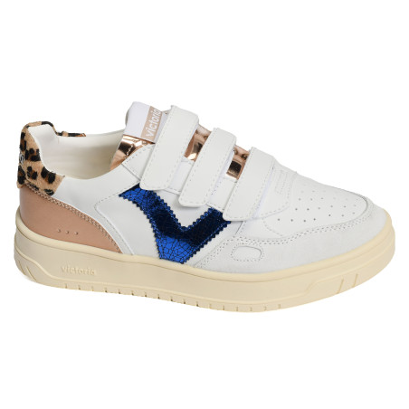 1257134 Blanc Bleu, Sneakers basses Victoria