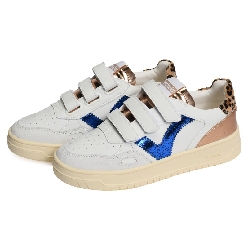 1257134 Blanc Bleu, Sneakers basses Victoria