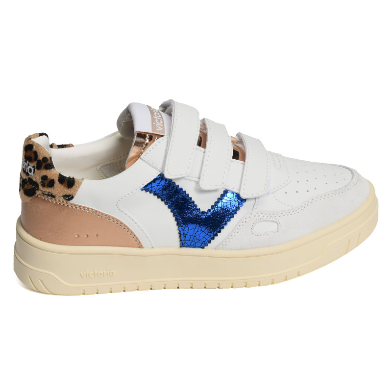 1257134 Blanc Bleu, Sneakers basses Victoria