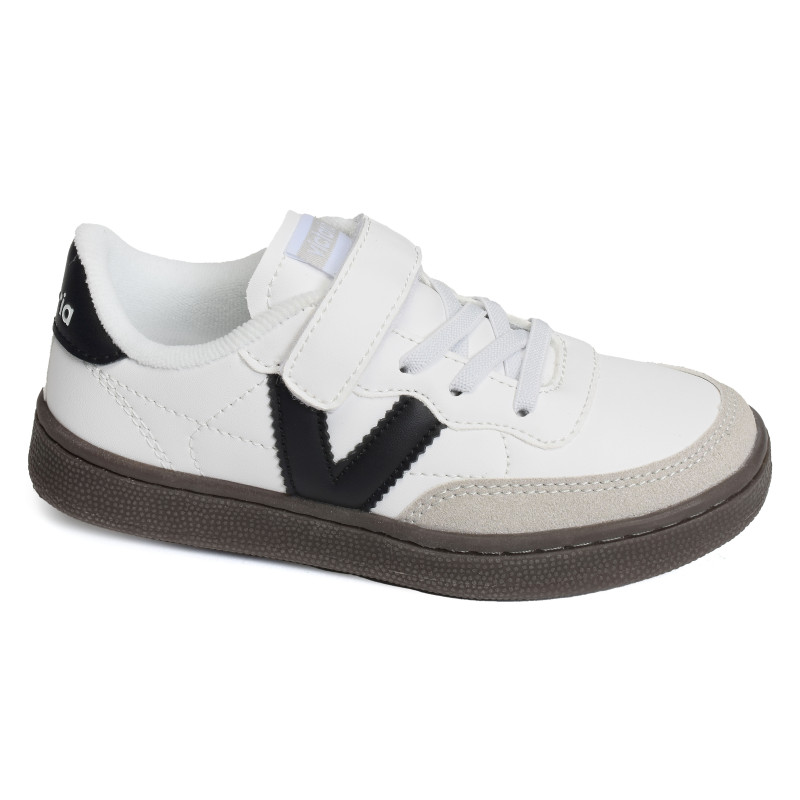 1256100 Blanc Noir, Sneakers basses Victoria