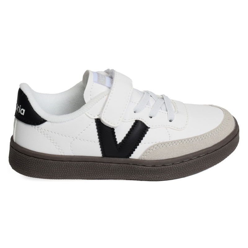 1256100 Blanc Noir, Sneakers basses Victoria