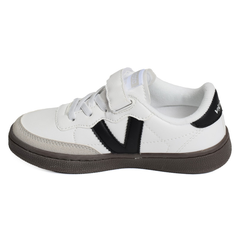 1256100 Blanc Noir, Sneakers basses Victoria