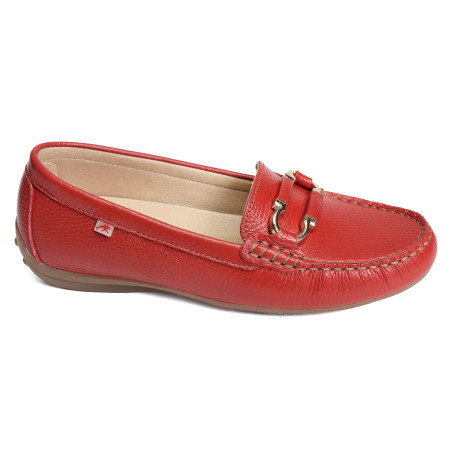 BRUNI F2156 Rouge, Mocassins Fluchos