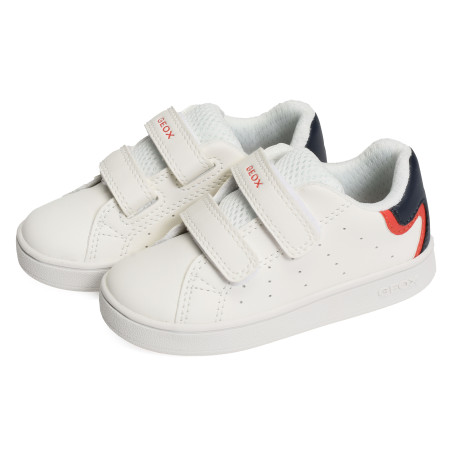 B ECLYPER BOY A Blanc Multicolore, Sneakers basses Geox