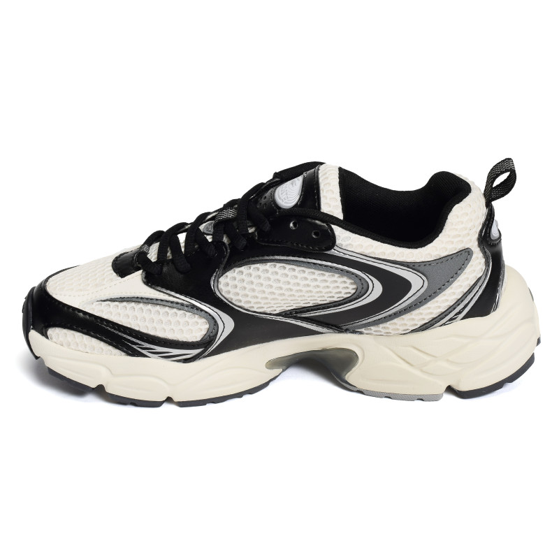 WOMENS STORM 96 2K SNEAKERS Blanc Noir, Baskets running Lacoste