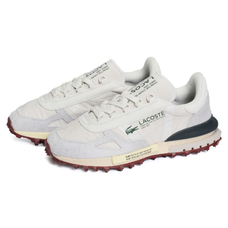 MENS ELITE ACTIVE SNEAKERS Blanc Vert, Baskets running Lacoste